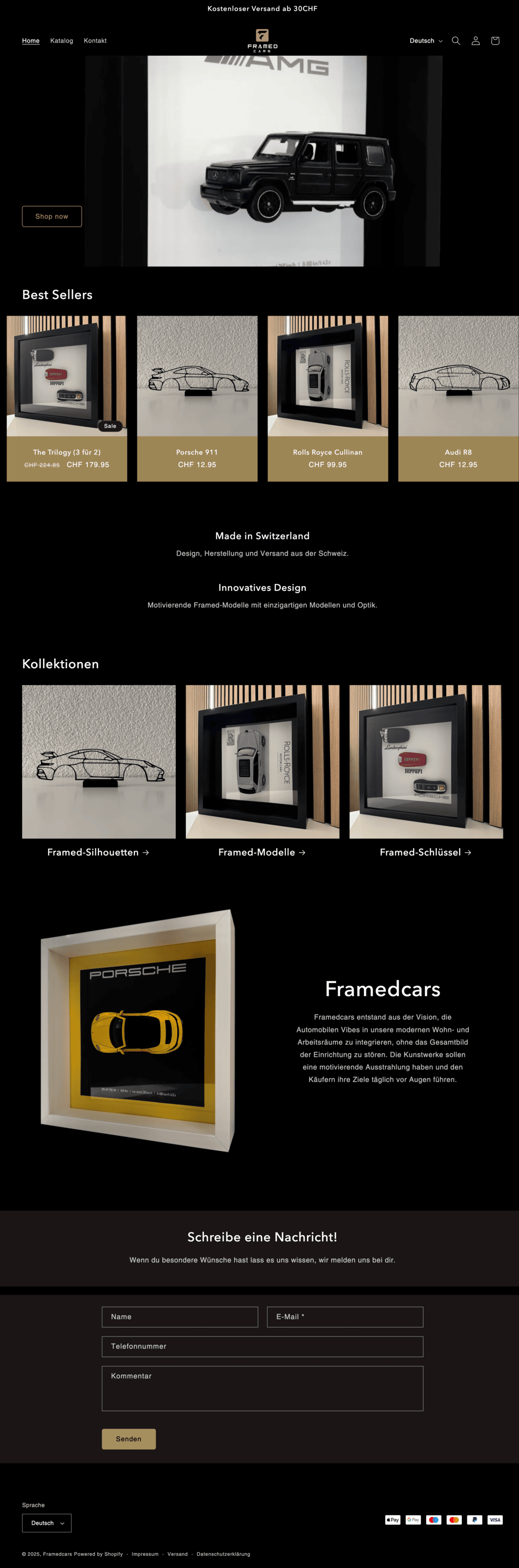Framed Cars